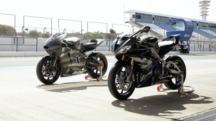 Triumph Daytona 765 and Moto2